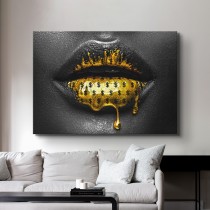 Lippen aus Dollargold