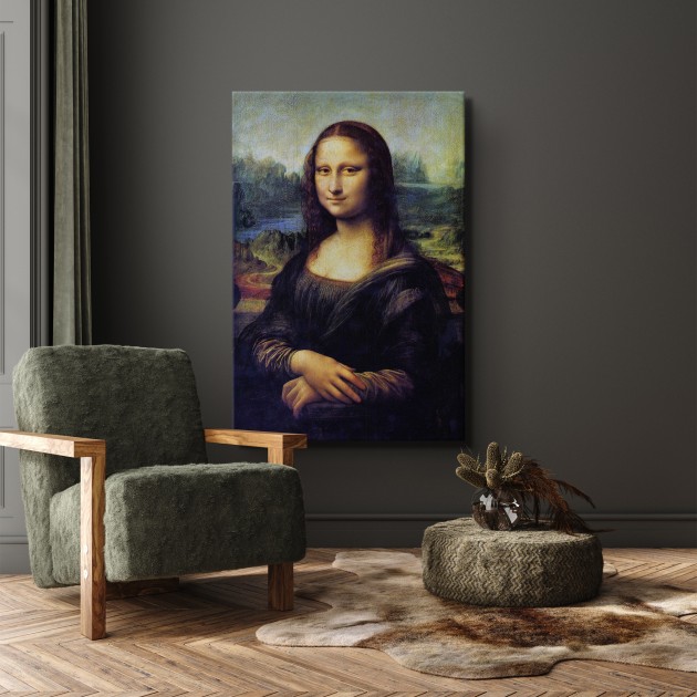 Indulge your interior with canvas print Mona Lisa